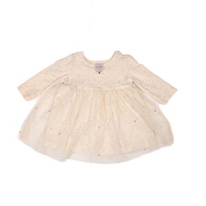 Hanna Andersson Cream and Gold Kids Formal Dress